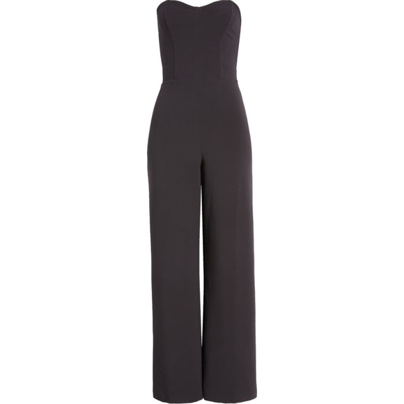 Open Edit Pants - Black Strapless Wide Leg Jumpsuit Women's Size XS
Open Edit